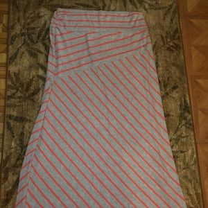 striped skirt